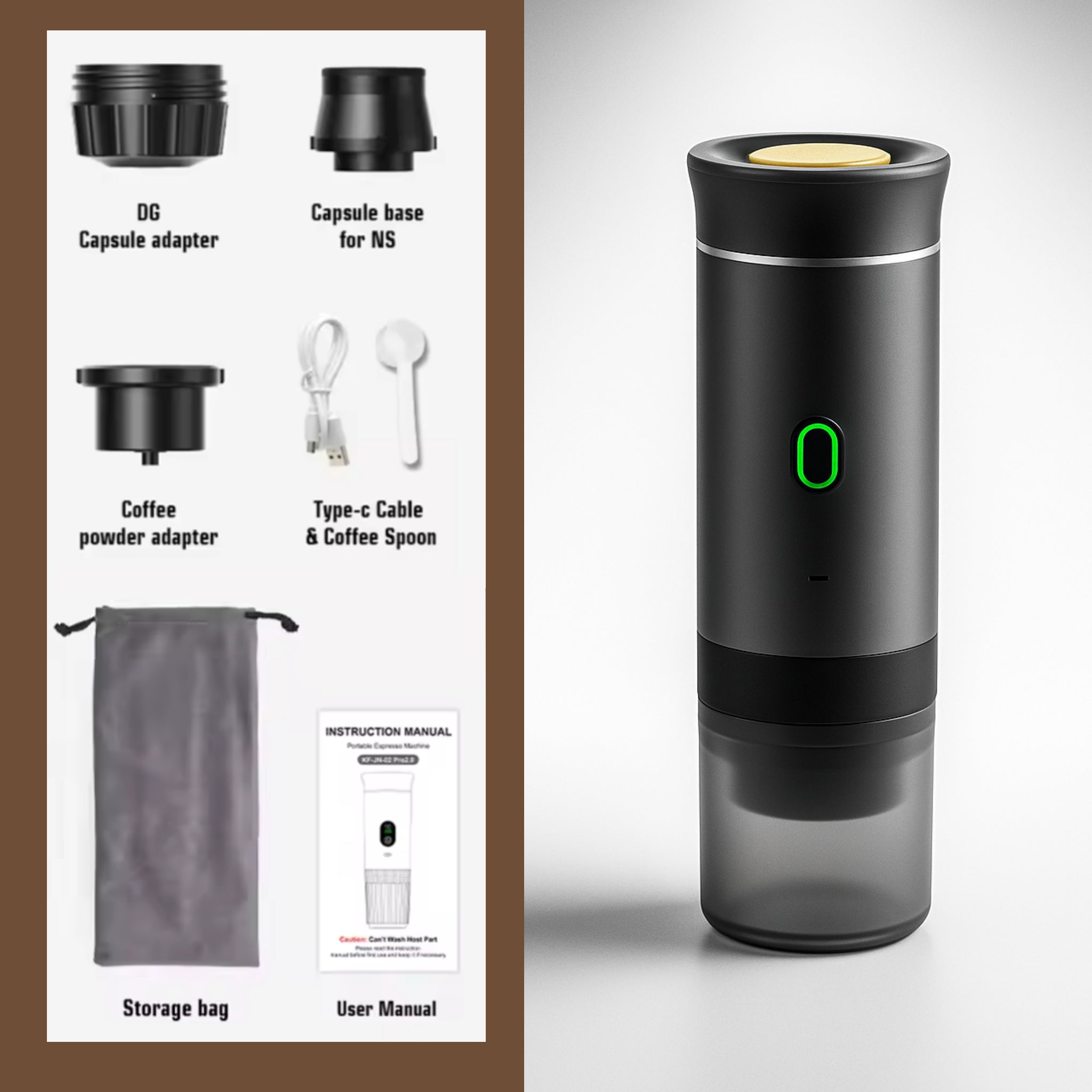 Cafetera de capsulas portátil 60ML